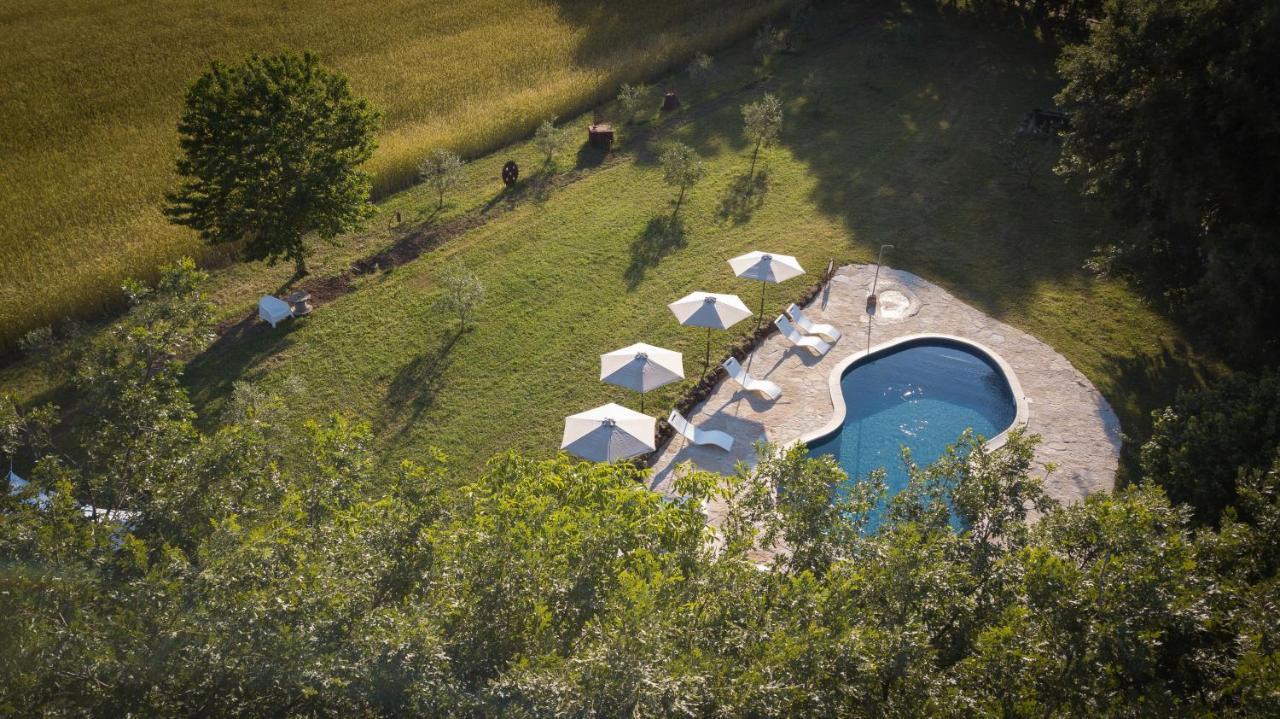 Glamping In Toscana, Luxury Tents In Agriturismo Biologico Sorano  Bagian luar foto